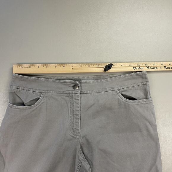 Eileen Fisher Pants Womens Small Gray Taupe Stretch Twill Straight Leg 32x30 - Picture 5 of 15